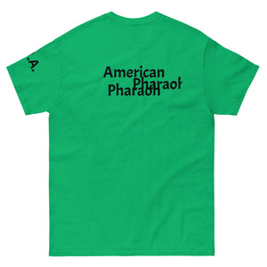 Image of American Pharoah Unisex Classic Tee with Irish Green Back