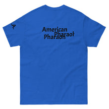 Load image into Gallery viewer, Image of American Pharoah Unisex Classic Tee Royal Back