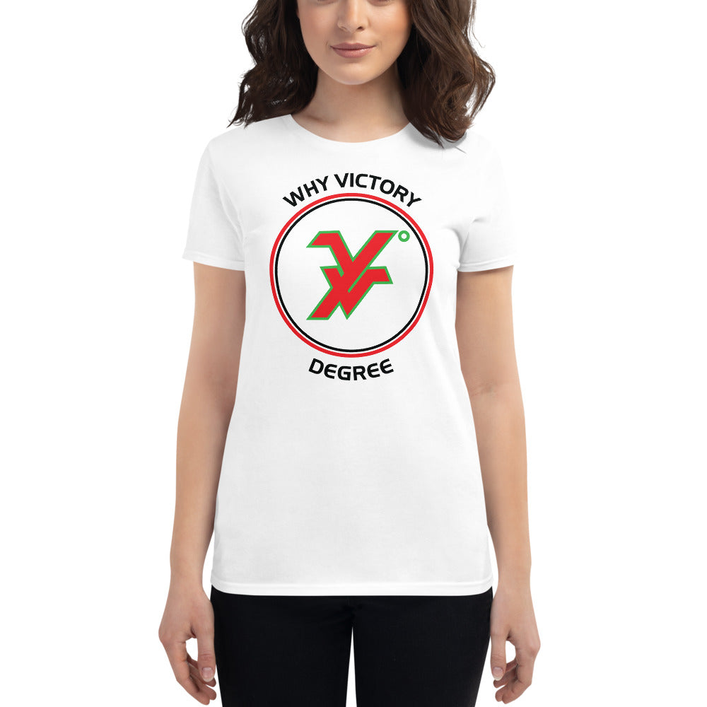 Women's short sleeve t-shirt by Why Victory degree